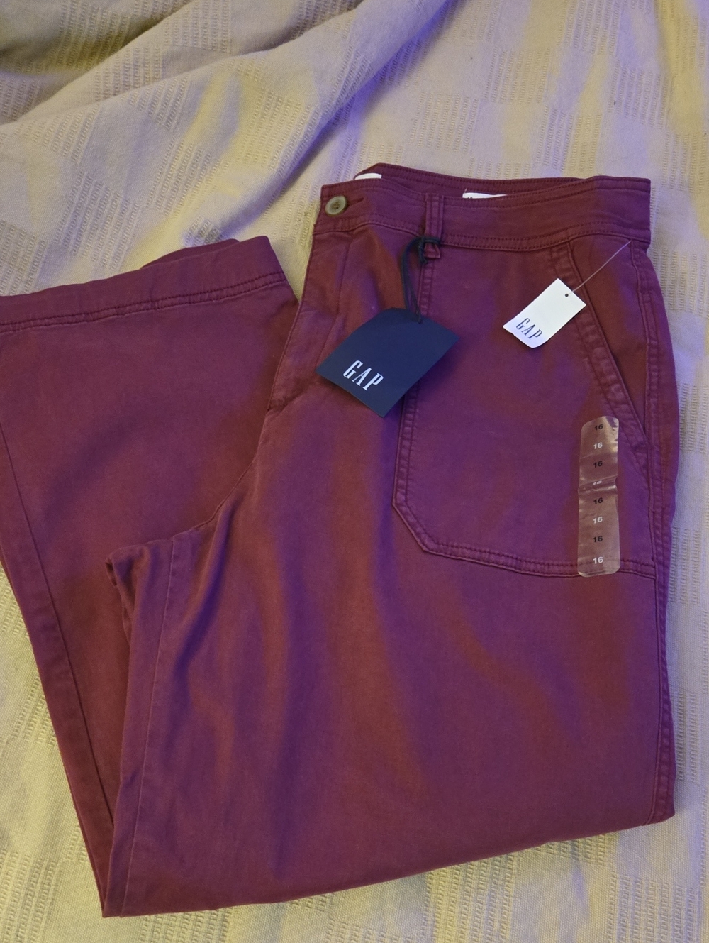 GAP Women's Girlfriend Khakis Sz 16 Plum